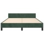 Dunkelgrüner Samtbettrahmen mit Kopfteil 140x200 cm von , Betten und Lattenroste - Ref: Foro24-3125699, Preis: 195,56 €, Raba...
