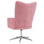 Sillón de relax de terciopelo rosa en Sillones | Comprar online en Foro24