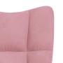 Sillón de relax de terciopelo rosa en Sillones | Comprar online en Foro24