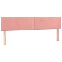 Box spring bed with pink velvet mattress 200x200 cm by , Beds and slatted bases - Ref: Foro24-3127456, Price: 536,15 €, Disco...