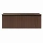 Brauner Gartenschuppen aus Metall, 257 x 489 x 181 cm von vidaXL, Schuppen - Ref: Foro24-143351, Preis: 532,53 €, Rabatt: %