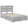 Estructura de cama con cajón Gris Sonoma 120 x 190 cm en Conjuntos de muebles | Comprar online en Foro24