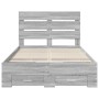 Estructura de cama con cajón Gris Sonoma 120 x 190 cm en Conjuntos de muebles | Comprar online en Foro24