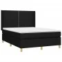 Box spring bed with black fabric mattress 140x190 cm by , Beds and slatted bases - Ref: Foro24-3131907, Price: 457,17 €, Disc...