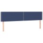 Boxspringbettmatratze und LED-Leuchten aus blauem Stoff 160x200 cm von , Betten und Lattenroste - Ref: Foro24-3133091, Preis:...