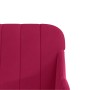 Sillón de terciopelo rojo tinto 63x76x80 cm en Sillones | Comprar online en Foro24