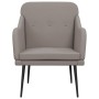 Sillón de tela gris taupe 63x76x80 cm en Sillones | Comprar online en Foro24