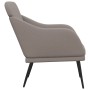 Sillón de tela gris taupe 63x76x80 cm en Sillones | Comprar online en Foro24