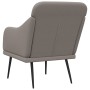Sillón de tela gris taupe 63x76x80 cm en Sillones | Comprar online en Foro24