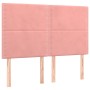 Box spring bed with pink velvet mattress 140x200 cm by , Beds and slatted bases - Ref: Foro24-3137790, Price: 498,16 €, Disco...