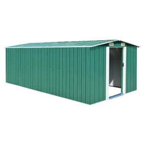 Grüner Gartenschuppen aus Metall, 257 x 489 x 181 cm von vidaXL, Schuppen - Ref: Foro24-143348, Preis: 573,36 €, Rabatt: %