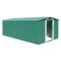 Green metal garden shed 257x489x181 cm by vidaXL, Sheds - Ref: Foro24-143348, Price: 576,19 €, Discount: %