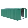 Grüner Gartenschuppen aus Metall, 257 x 489 x 181 cm von vidaXL, Schuppen - Ref: Foro24-143348, Preis: 587,14 €, Rabatt: %