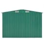 Green metal garden shed 257x489x181 cm by vidaXL, Sheds - Ref: Foro24-143348, Price: 576,19 €, Discount: %