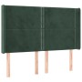 Box spring bed with mattress and LED dark green velvet 140x190cm by , Beds and slatted bases - Ref: Foro24-3139502, Price: 50...