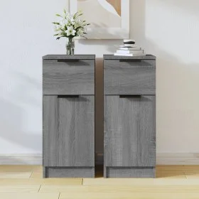 Sideboards 2 Stk. Sonoma graues Sperrholz 30x30x70 cm von , Sideboards - Ref: Foro24-817003, Preis: 101,93 €, Rabatt: %