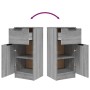 Aparadores 2 uds madera contrachapada gris Sonoma 30x30x70 cm de , Aparadores - Ref: Foro24-817003, Precio: 103,89 €, Descuen...