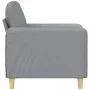 Sillón de tela gris claro 60 cm de , Sofás - Ref: Foro24-359462, Precio: 124,28 €, Descuento: %