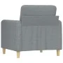 Sillón de tela gris claro 60 cm de , Sofás - Ref: Foro24-359462, Precio: 124,28 €, Descuento: %