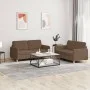 Juego de sofás con cojines 2 piezas tela marrón by , Sofas - Ref: Foro24-3202089, Price: 402,02 €, Discount: %