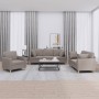 Sofagarnitur mit 3-teiligen Kissen, Stoff in Grau-Taupe. von , Sofas - Ref: Foro24-3202077, Preis: 641,48 €, Rabatt: %