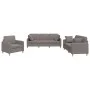 Juego de sofás con cojines 3 piezas tela gris taupe by , Sofas - Ref: Foro24-3202077, Price: 620,66 €, Discount: %
