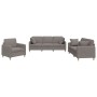 Sofagarnitur mit 3-teiligen Kissen, Stoff in Grau-Taupe. von , Sofas - Ref: Foro24-3202077, Preis: 641,48 €, Rabatt: %