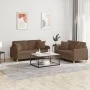 Juego de sofás con cojines 2 piezas tela marrón by , Sofas - Ref: Foro24-3202105, Price: 432,60 €, Discount: %