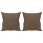 Juego de sofás con cojines 2 piezas tela marrón by , Sofas - Ref: Foro24-3202105, Price: 432,60 €, Discount: %