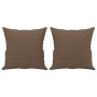 Zweiteiliges Sofaset mit braunem Stoff und Kissen. von , Sofas - Ref: Foro24-3202105, Preis: 439,15 €, Rabatt: %