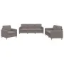 Juego de sofás con cojines 3 piezas tela gris taupe by , Sofas - Ref: Foro24-3202061, Price: 597,52 €, Discount: %