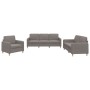 Juego de sofás con cojines 3 piezas tela gris taupe by , Sofas - Ref: Foro24-3202061, Price: 617,10 €, Discount: %