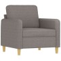 Juego de sofás con cojines 3 piezas tela gris taupe by , Sofas - Ref: Foro24-3202061, Price: 617,10 €, Discount: %
