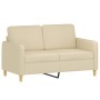 Juego de sofás con cojines 3 piezas tela crema by , Sofas - Ref: Foro24-3202056, Price: 611,15 €, Discount: %