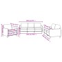 Juego de sofás con cojines 3 piezas tela crema by , Sofas - Ref: Foro24-3202056, Price: 611,15 €, Discount: %