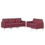 Zweiteiliges Sofaset mit Kissen, Stoff in Weinrot. von , Sofas - Ref: Foro24-3202124, Preis: 415,03 €, Rabatt: %