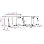 Armarios pared 2 uds contrachapada blanco brillo 80x36,5x35 cm