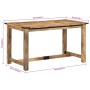 Mesa de comedor madera maciza de mango 140x70x75 cm en Mesas de cocina y de comedor | Comprar online en Foro24