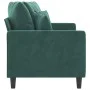 Zweiplätziges Samtsofa in dunkelgrün, 140 cm. von , Sofas - Ref: Foro24-359305, Preis: 209,12 €, Rabatt: %