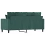 Zweiplätziges Samtsofa in dunkelgrün, 140 cm. von , Sofas - Ref: Foro24-359305, Preis: 209,12 €, Rabatt: %