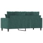 Zweiplätziges Samtsofa in dunkelgrün, 140 cm. von , Sofas - Ref: Foro24-359305, Preis: 193,21 €, Rabatt: %
