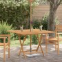 Mesa de jardín plegable madera maciza de teca 110x110x75 cm en Mesas de jardín | Comprar online en Foro24