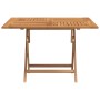 Mesa de jardín plegable madera maciza de teca 110x110x75 cm en Mesas de jardín | Comprar online en Foro24