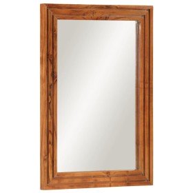 Espejo de baño madera maciza de acacia y vidrio 50x70 cm en Muebles de baño | Comprar online en Foro24
