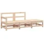 3-teiliges Gartensitzgruppen-Set aus massivem Kiefernholz von , Modulare Sofas für den Außenbereich - Ref: Foro24-825520, Pre...