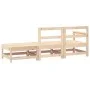 3-teiliges Gartensitzgruppen-Set aus massivem Kiefernholz von , Modulare Sofas für den Außenbereich - Ref: Foro24-825520, Pre...