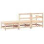 Juego de muebles de jardín 3 piezas madera maciza de pino
