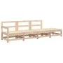 Gartenmöbel-Set 4-teilig aus massivem Kiefernholz von , Modulare Sofas für den Außenbereich - Ref: Foro24-825534, Preis: 188,...