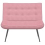 Banco de terciopelo rosa 110x74x84 cm en Bancos | Comprar online en Foro24