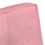 Banco de terciopelo rosa 110x74x84 cm en Bancos | Comprar online en Foro24
